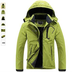 MOERDENG Women's Waterproof Ski Jacket Warm Winter
